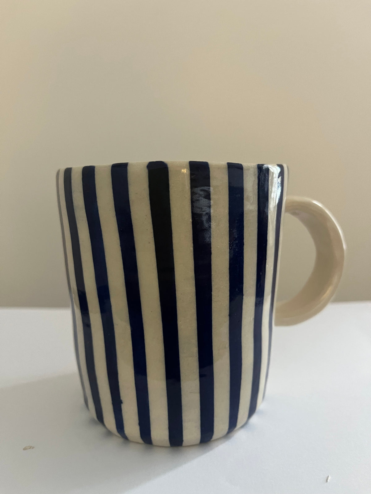 I hope this passive aggressive email finds you well mug, striped back view